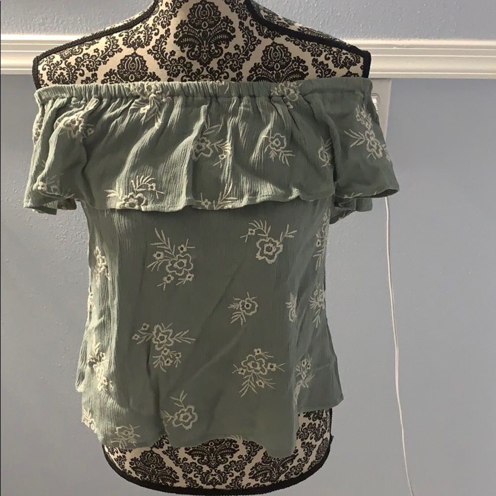 Off The Shoulder Full Tilt Flowered Top
